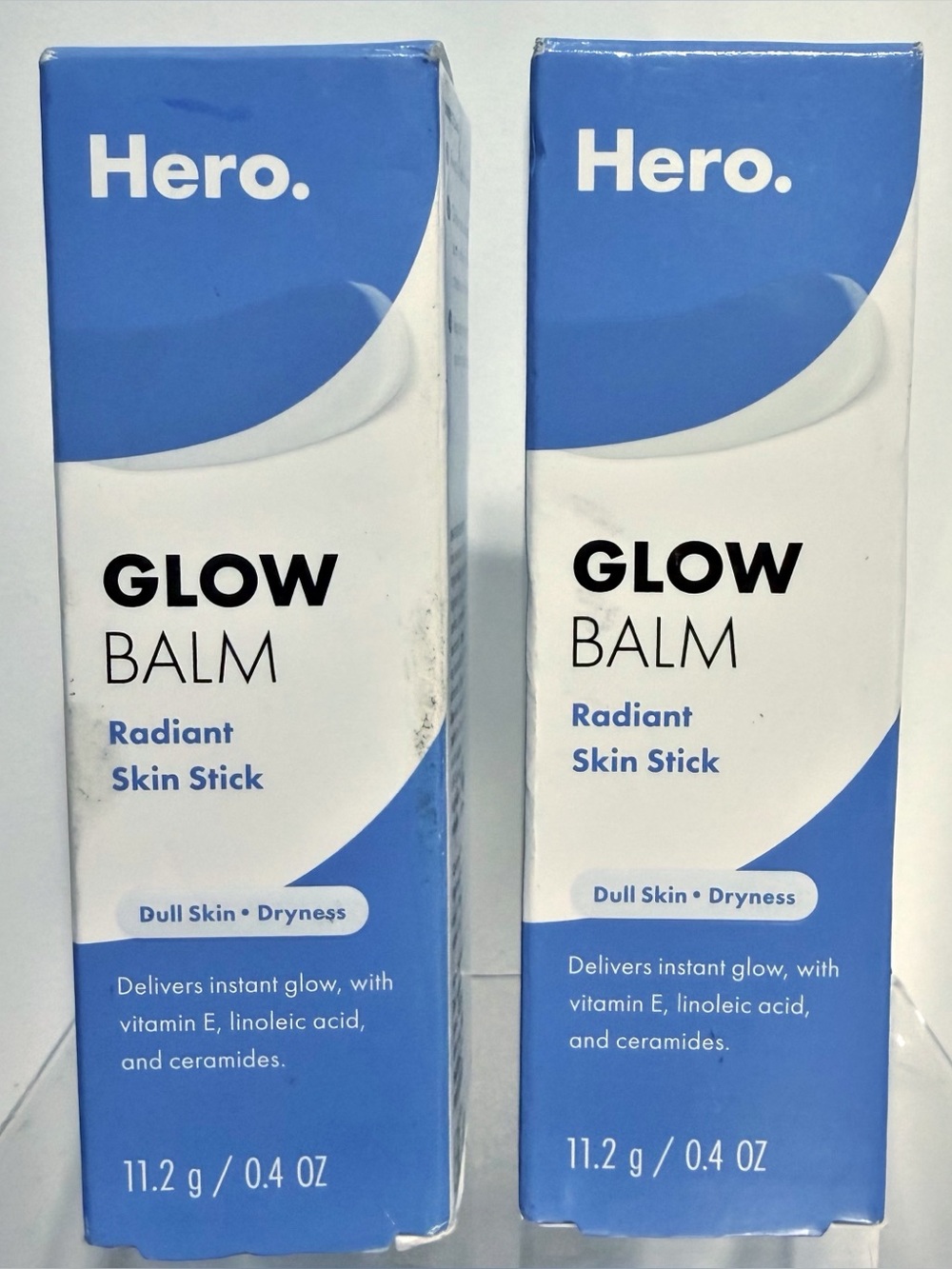 {Set of 2} HERO Glow Balm Radiant Skin Stick for Dull & Dry Skin - Full Size NIB